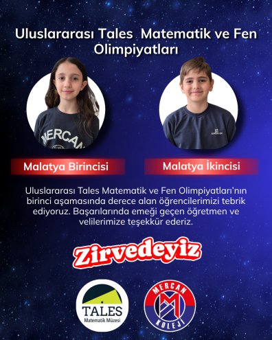 MERCAN YİNE ZİRVEDE: BİRİNCİYİZ!