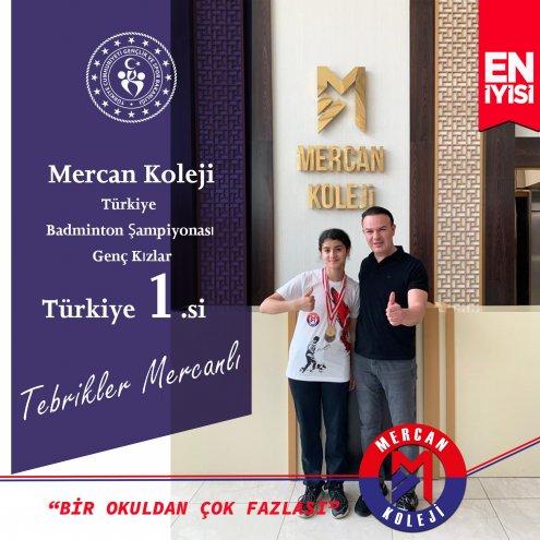 Malatya Mercan Koleji Badminton Türkiye BİRİNCİSİ